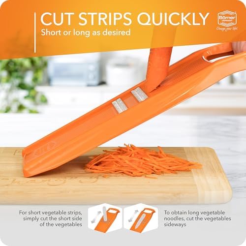 BORNER Roko PowerLine Vegetable Grater, Orange