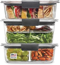 Rubbermaid Brilliance BPA-Free 3 Set Food Storage Containers with