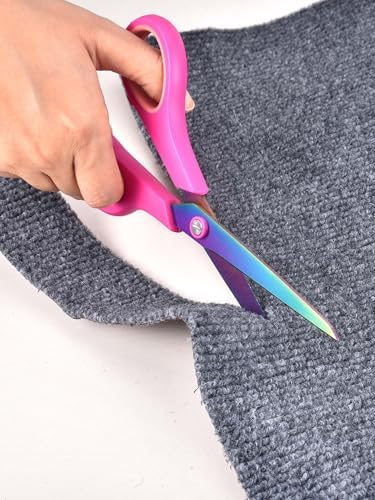 8.5" Office Scissors Heavy Duty, Titanium Coating Sharp Blades
