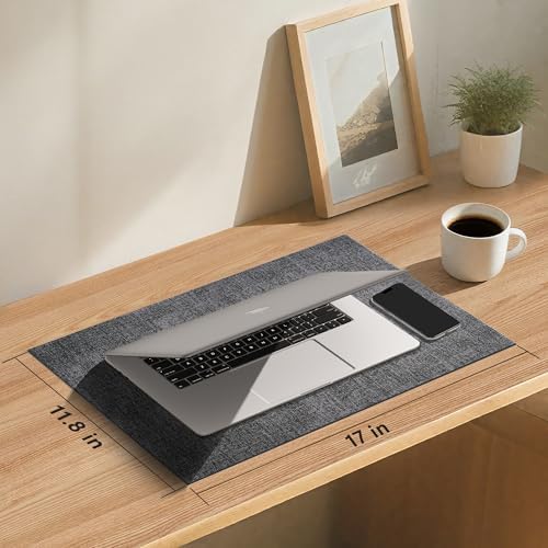 DOLOPL Placemats Set of 6, Reversible Faux Leather Place Mats