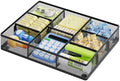 Marbrasse Desk Drawer Organizer, Metal Mesh Drawer Organizer Tray with