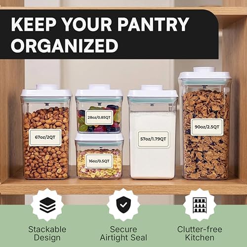 Bop Top Airtight Food Storage Containers | Pop-Top Lid | 2 Cups