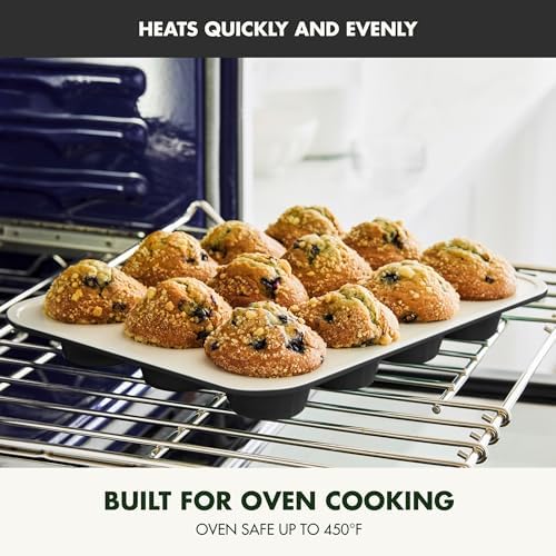 GreenPan Bakewell 12-Cup Muffin Pan, Healthy Ceramic Nonstick