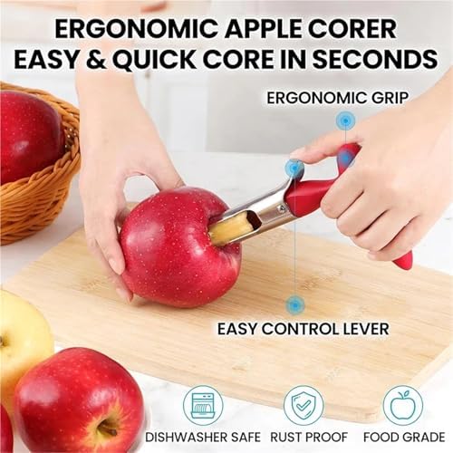 Apple Core Remover 4PCS Apple/Pear Core Remover - Premium Stainless