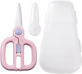 Baby Food Scissors with Travel Case, Ceramic Food Scissors Kids, Toddler by Artenny