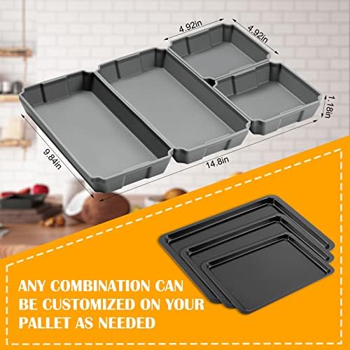 Silicone Sheet Pan Set, XOMOO Extra large size 4PCS Nonstick Silicone
