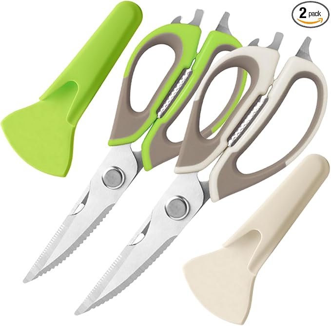 2 Pcs Heavy Duty Kitchen Shears by Roczipeng