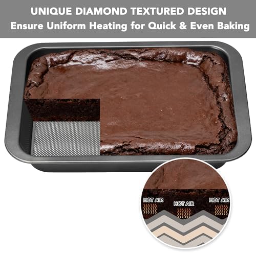Tiawudi Cake Pan, Nonstick Baking Pan for Cake, Bread, Brownie or