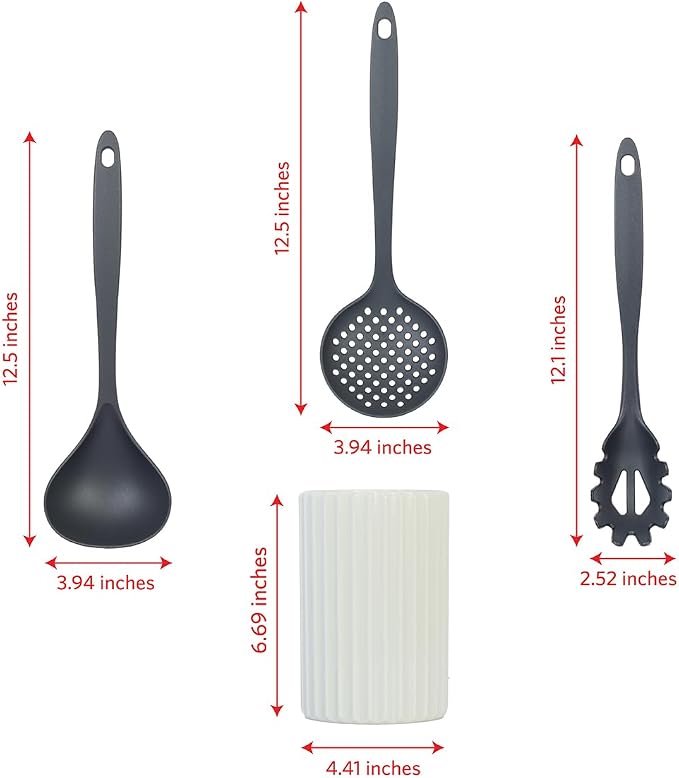 Glad Kitchen Utensils Set, Spaghetti Server, and Turner Spatula Set - Image 4
