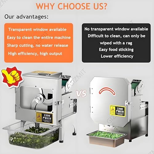 Commercial Electric Vegetable Chopper, 70mm Feed Port, 150kg/H