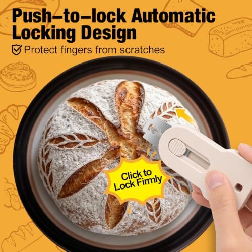 Extractable Bread Lame Sourdough Scoring Tool, 2PCS Bread Scorer & 10