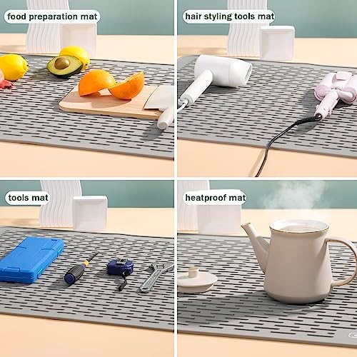 SAPID Silicone Dish Drying Mat: Large 21x18 Inch for Rack & Kitchen