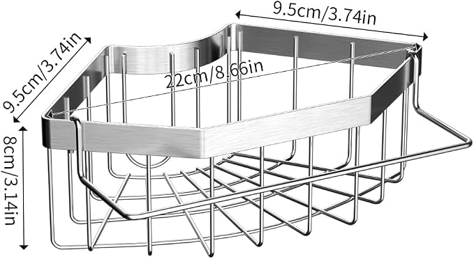 Corner Sink Organizer, Self-Adhesive Kitchen Storage Rack - Image 8