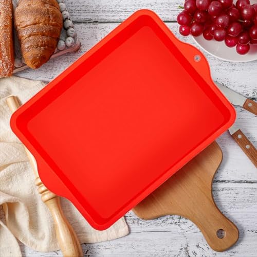 Geetery Set of 4 Silicone Square Cake Pan Silicone Brownie Pan