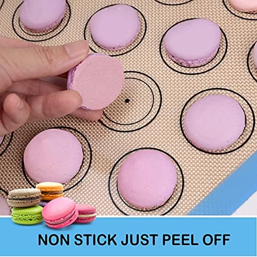 STATINT Macaron Silicone Baking Mat, Half Sheet Baking Mat, Set of 3