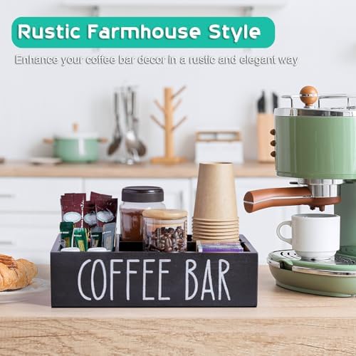 ALELION Coffee Station Organizer with Removable Dividers
