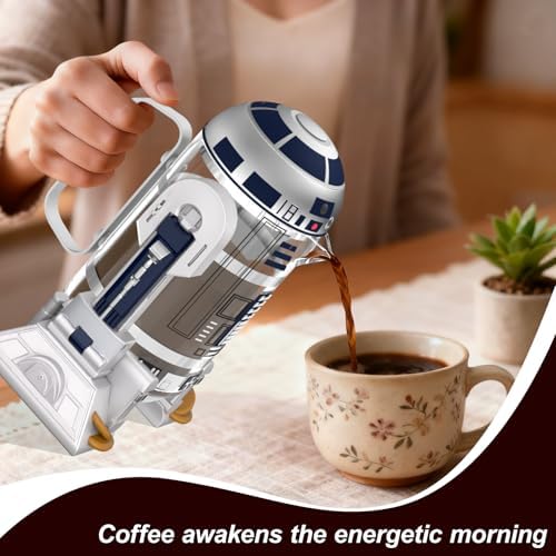 TEENKON 32 Oz French Press, White