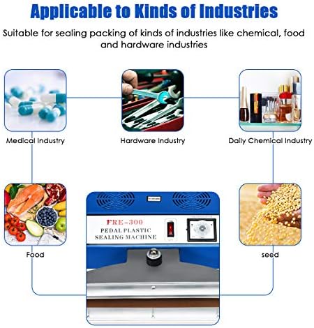 Goplus 110V 12" Foot Pedal Impulse Sealer with Cutter