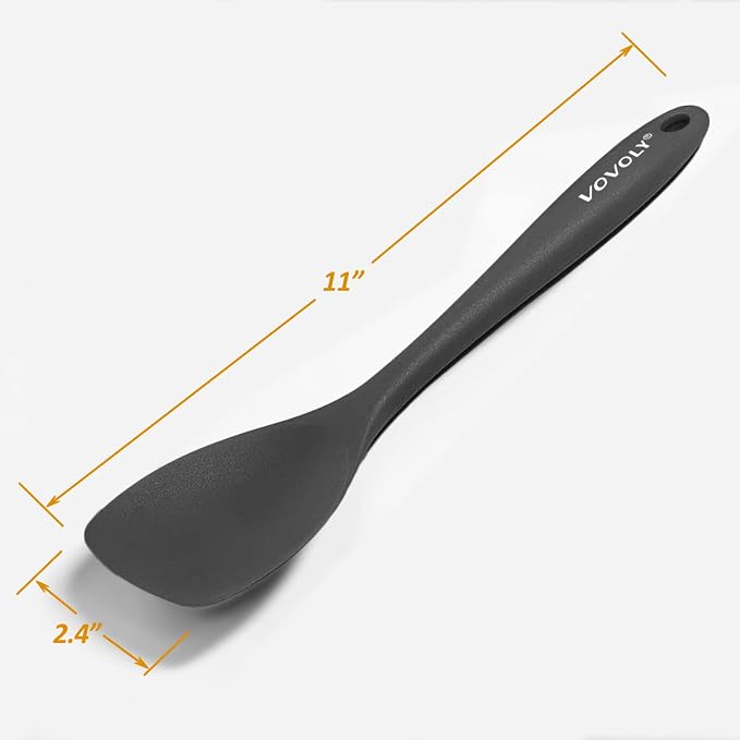 Upgrade Silicone Spatula Spoon Set, VOVOLY Heat Resistant Rubber Spoonula - Image 6