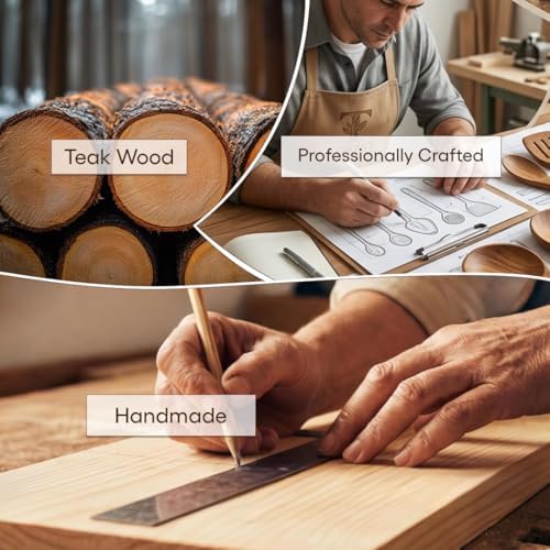 10-Piece Teak Wood Cooking Utensil Set
