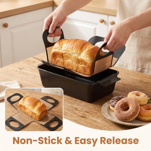 1 Pcs Bread Loaf Tin Liner 2lb 9x5 Inch Nonstick Silicone Bread Sling