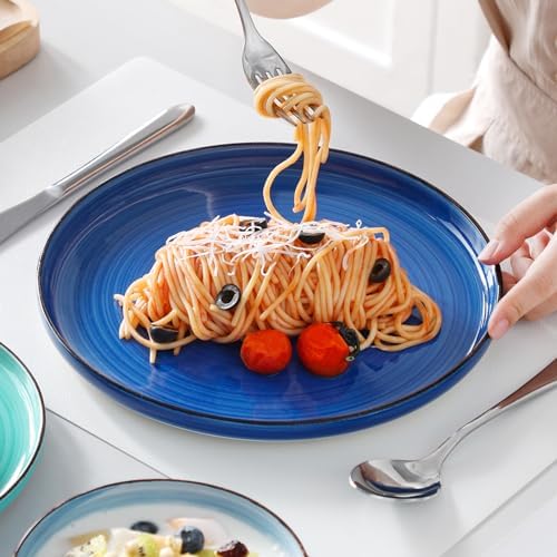 vancasso Bonita Blue Dinnerware Sets, Plates and Bowls Set for