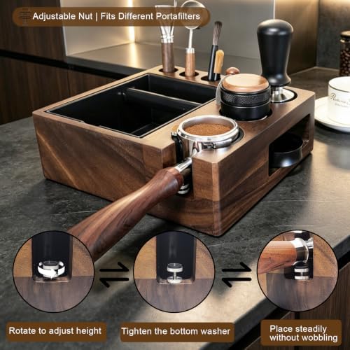 Espresso tamping station knock box,tamper station,Espresso station fit
