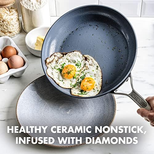 GreenPan Paris Pro Hard Anodized Healthy Ceramic Nonstick, 12" Frying