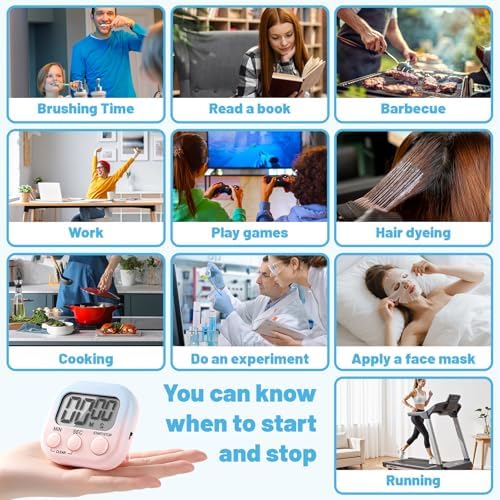 24 Pcs Digital Kitchen Timers, Magnetic