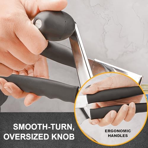 Hand Crank Can Opener Manual Heavy Duty with Comfortable Extra-long