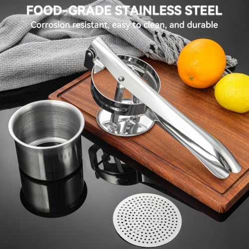 Stainless Steel Potato Ricer and Masher, Professional Kitchen Tool