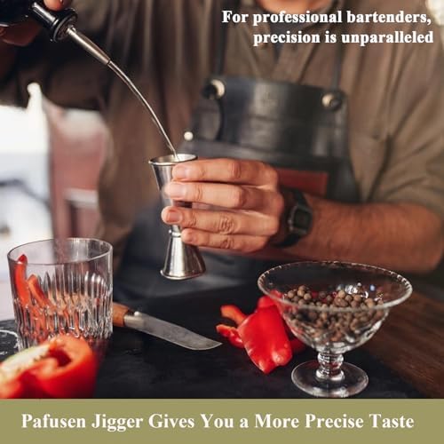 Pafusen Jigger for Bartending with 2 Pourers, Japanese Jiggers with 5
