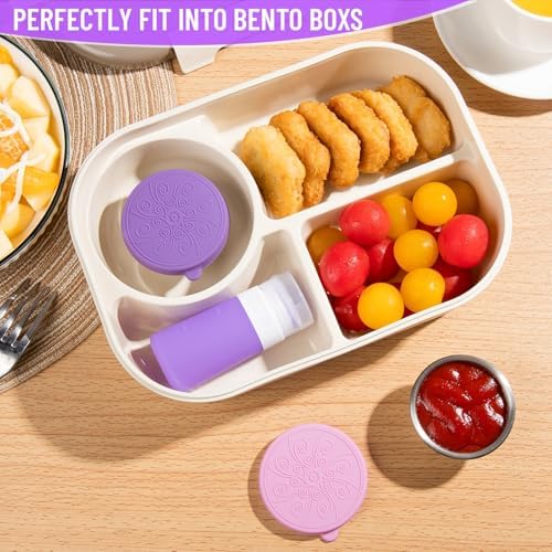 MICEBAY 8-Pack Salad Dressing Container, Leakproof Squeeze Bottles