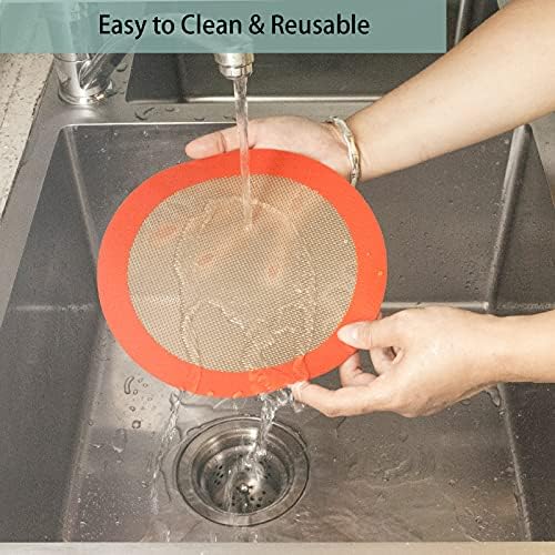 Silicone Baking Mats, 2 Pcs, 9 Inch Round