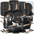 CAROTE 39pcs Nonstick Cookware Sets, Pots and Pans Set with Bakeware