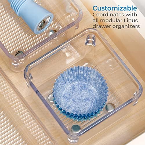 iDesign Linus Plastic Kitchen Drawer Organizer for Silverware
