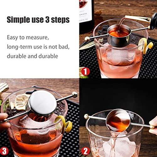 Stainless steel Bar Jigger with Handle Measuring Tool for Whiskey