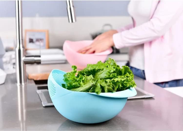 Kitchen Colander Bowl Combo Strainer for Rice, Pasta, Vegetables