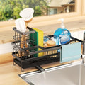 Sponge Holder for Kitchen Sink, Self-draining Sink Organizer with