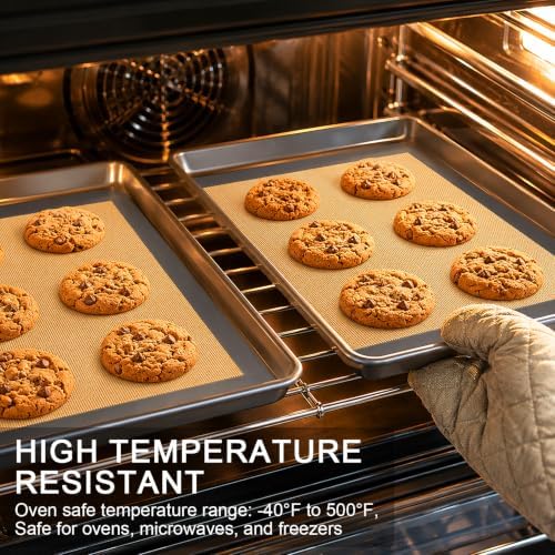 Silicone Baking Mat Fits Half Sheet Pan, Nonstick Reusable, 1 Pack