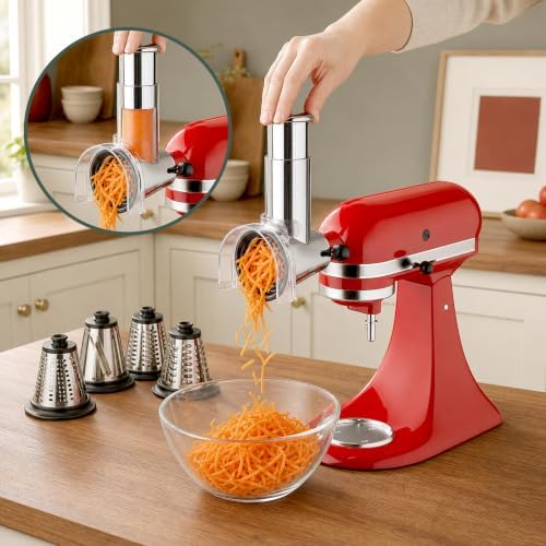 HOZODO Cheese Grater Attachment for KitchenAid Mixers