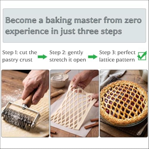 Dough lattice cutter pastry Tool - Stainless Steel Pastry Lattice