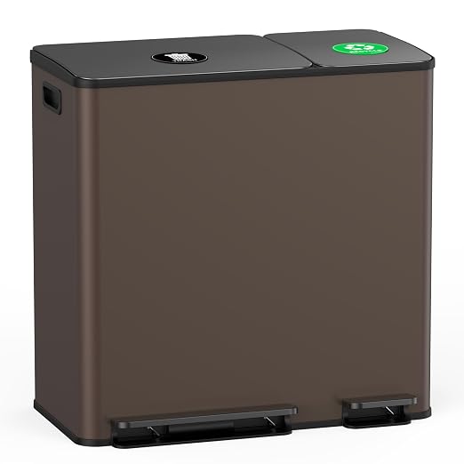 Lovewind Dual Trash and Recycling Bins by LOVEWIND