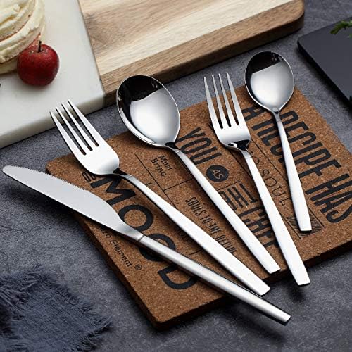 Berglander Flatware Set 20 Pieces, Stainless Steel Flatware Set