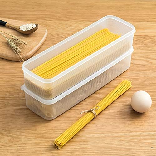 2Pcs Pasta Storage Container Kitchen Spaghetti Food Storage Box