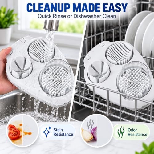 3-in-1 Egg Slicer, White