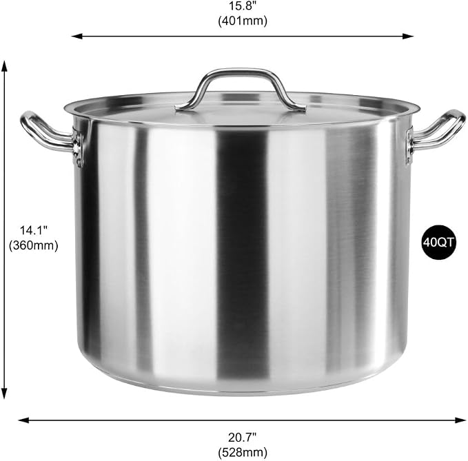 New Star Foodservice 40 Qt Stainless Steel Stock Pot - Image 2