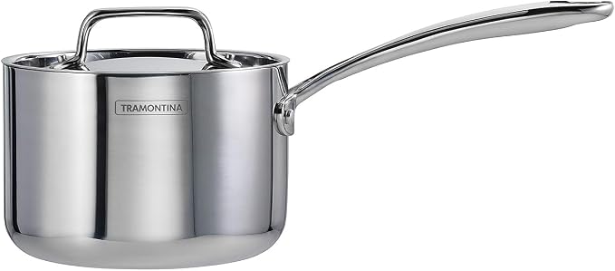 Tramontina Utsava Tri-Ply Clad Stainless Steel 2.2-Quart Sauce Pan - Image 6