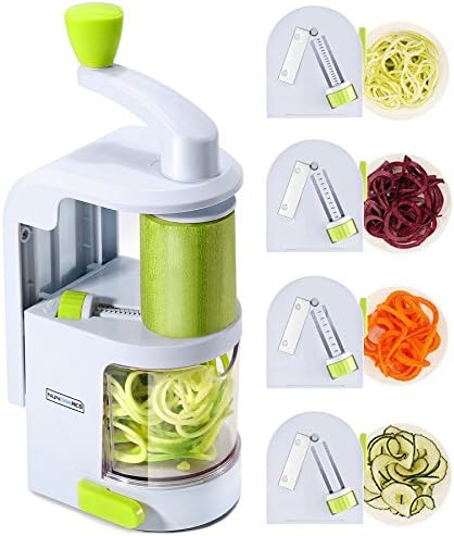 4-Blade Vegetable Spiralizer with 500ml Bin