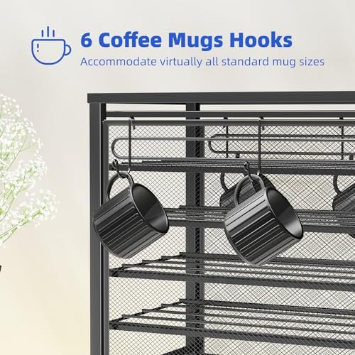 Simple Trending 5 Tier Coffee Pod Holder for K Cup, 160 Pod Pack